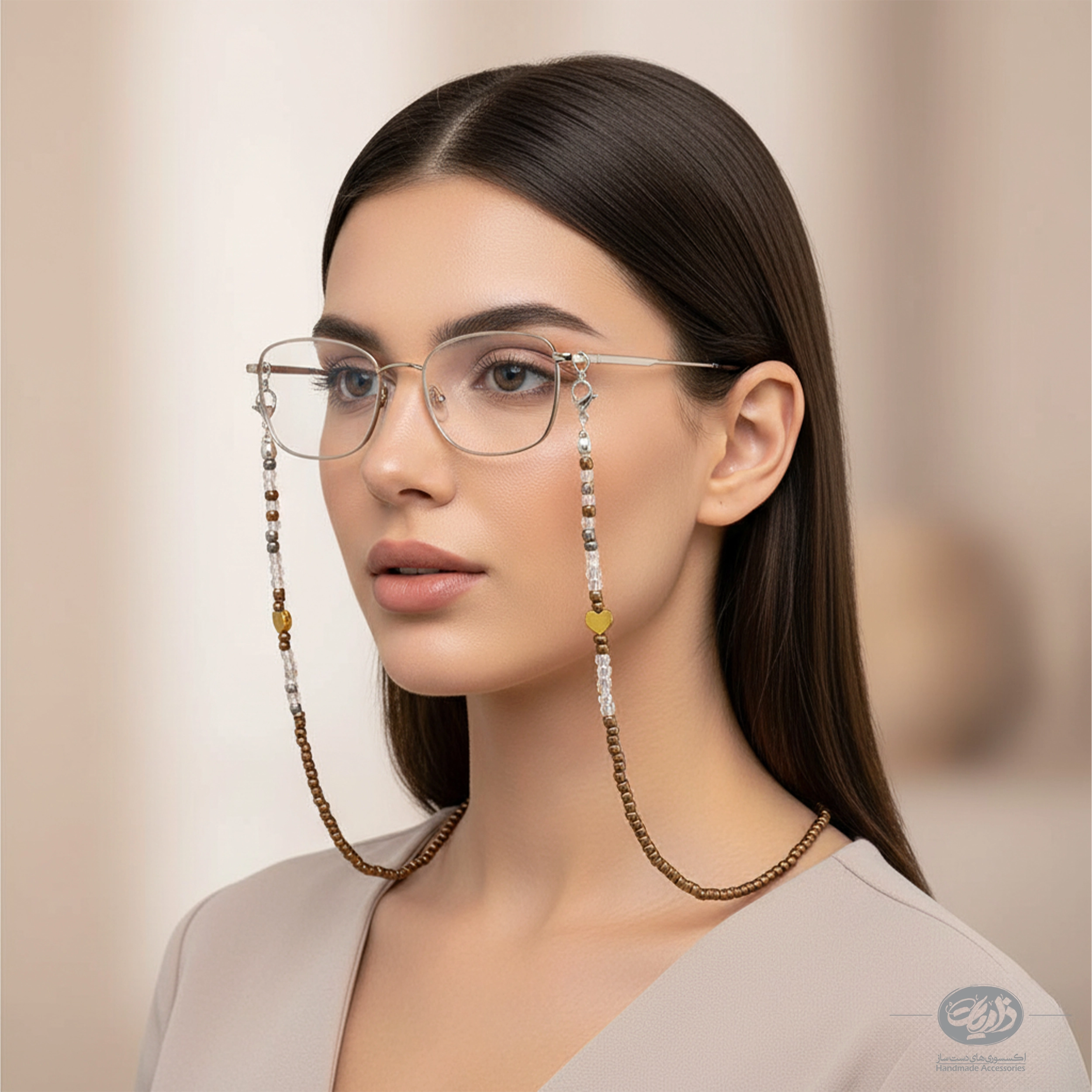 بند عینک قلب (HEART) 11 بند عینک منجوق ذاریات مدل قلب (HEART) - تصویر 1