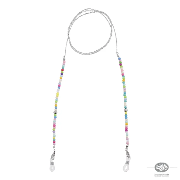 بند عینک کالیدو (KALEIDO) با منجوق ژاپنی و زنجیر استیل